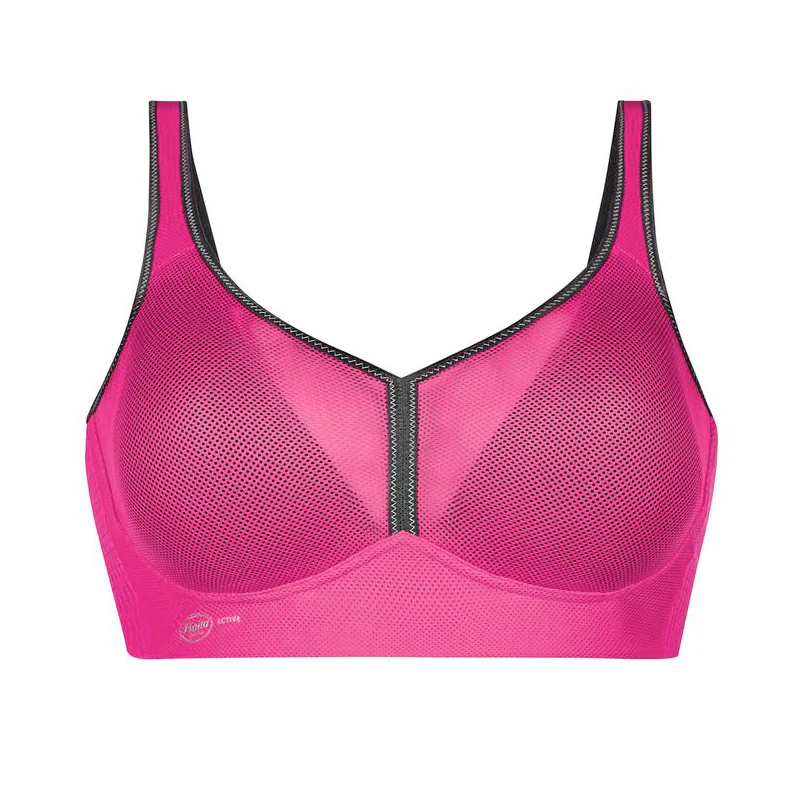 Air Control Padded Cup Pink Anthracite Sports Bra Non-Wired - Anita Active