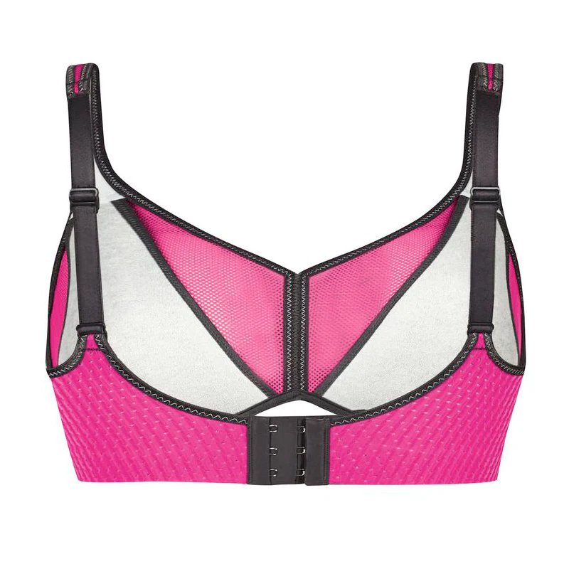 Air Control Padded Cup Pink Anthracite Sports Bra Non-Wired - Anita Active - Image 2