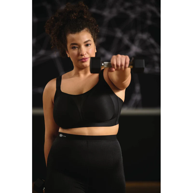 Smart Control Moulded Sports Bra Black - Anita Active - Image 3