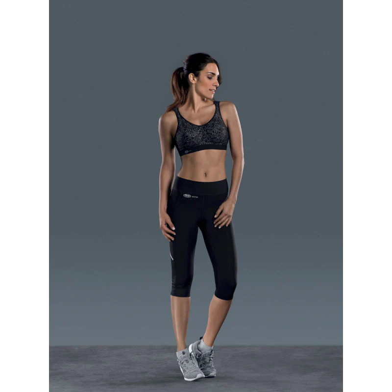 Sports Tights Leggings 3/4 Length Black - Anita - Image 4
