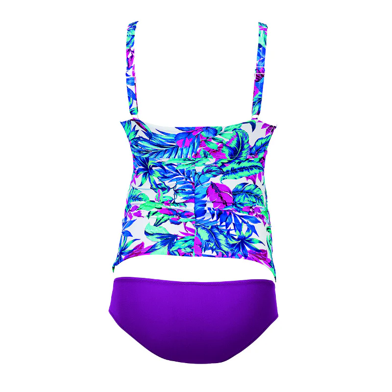 Hatutu Palm Leaf Print Maternity Tankini Swimsuit - Anita - Image 3