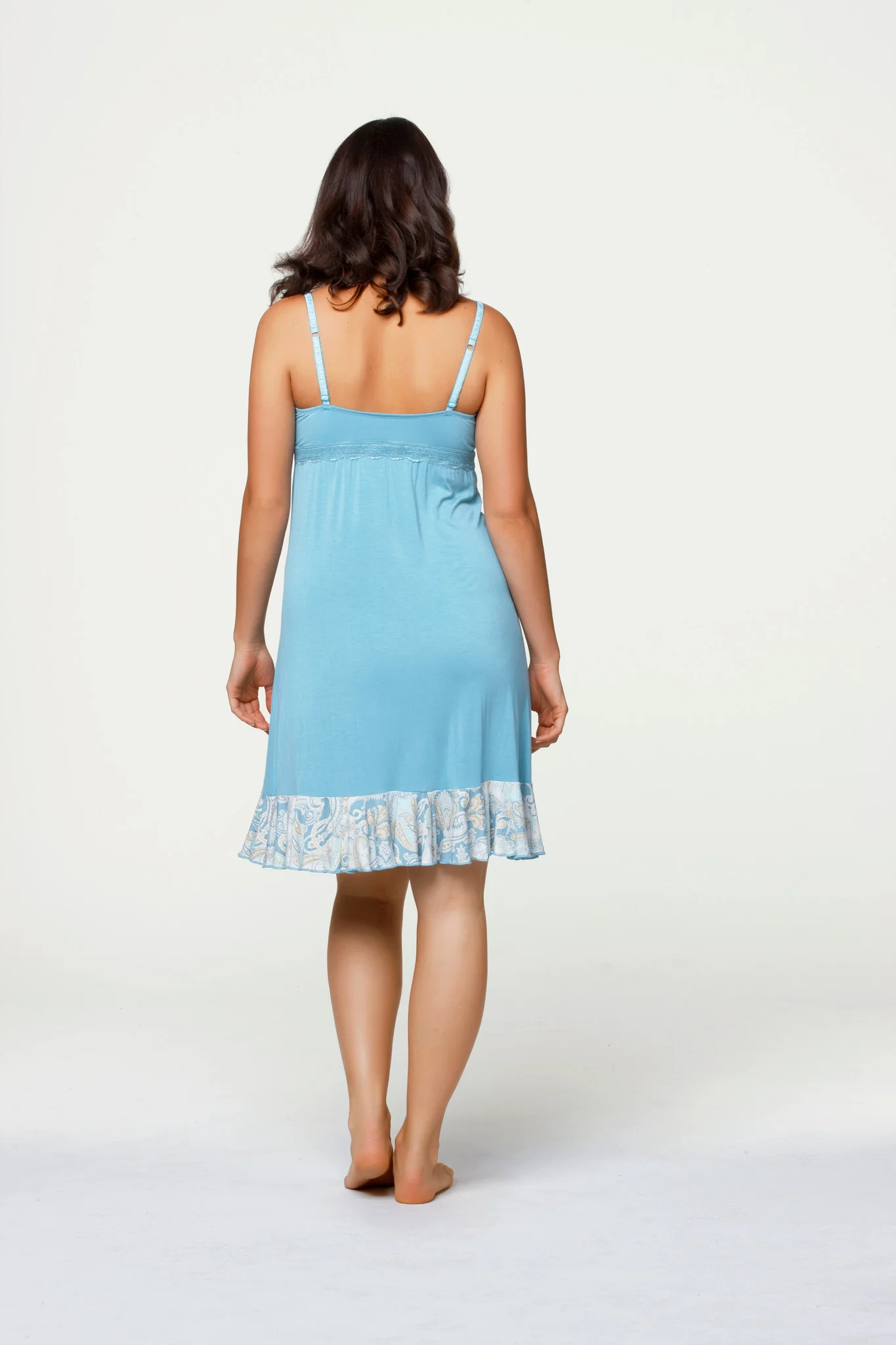 Creme Brulee Nursing Chemise Light Blue - Cake - Image 3