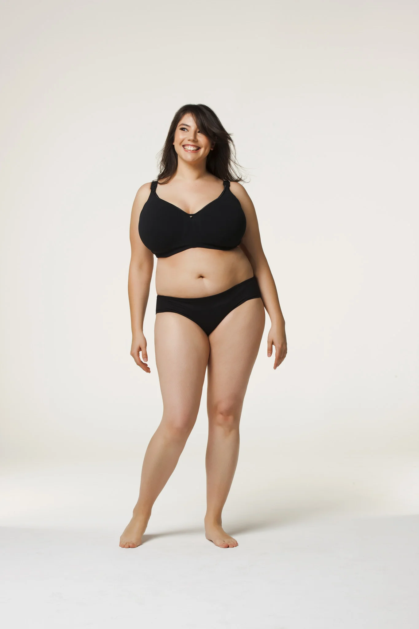 Croissant Black Nursing Maternity Bra - Cake - Image 6