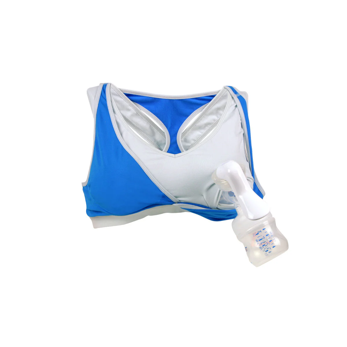 Lotus Yoga Nursing Breast Pump Bra Blue - Cake - Image 3