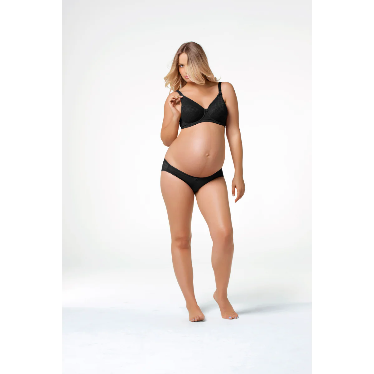 Midnight Parfait Nursing Maternity Bra Black - Cake - Image 4