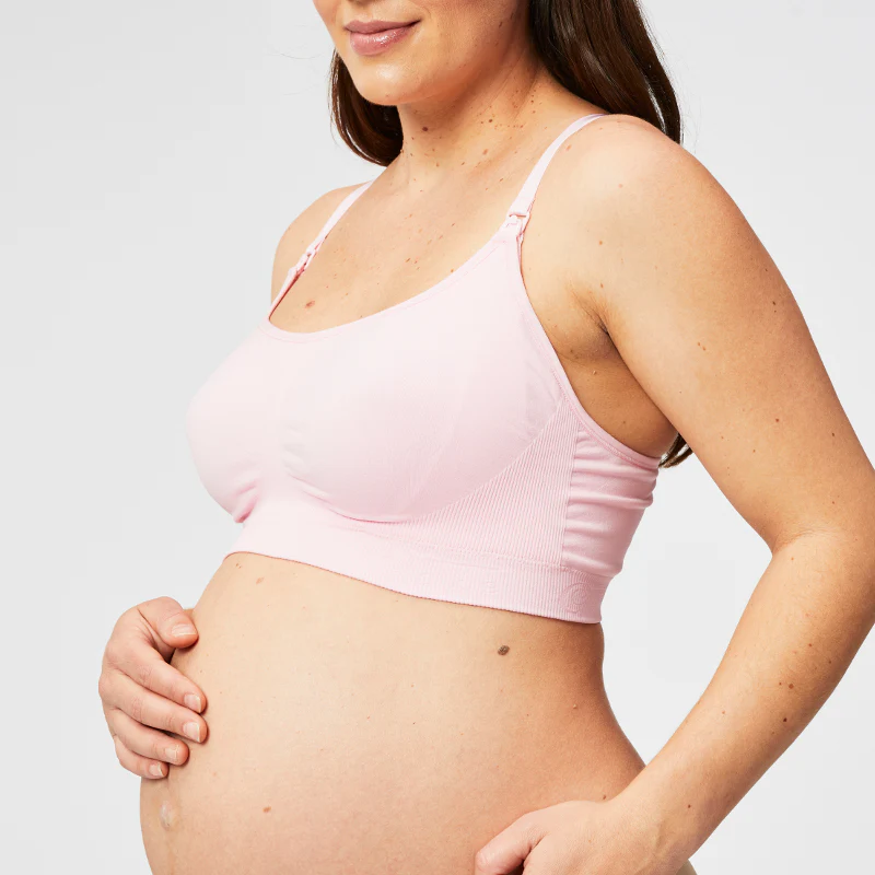 Cotton Candy Nursing Maternity Sleep Bra Pink - Cake - Image 2