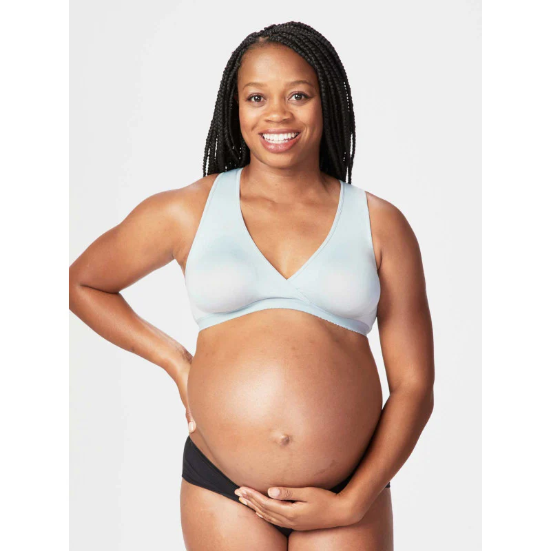 Serenity Pull Aside Nursing Maternity Sleep Bra Grey - Cake - Image 2