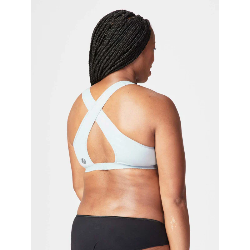 Serenity Pull Aside Nursing Maternity Sleep Bra Grey - Cake - Image 3