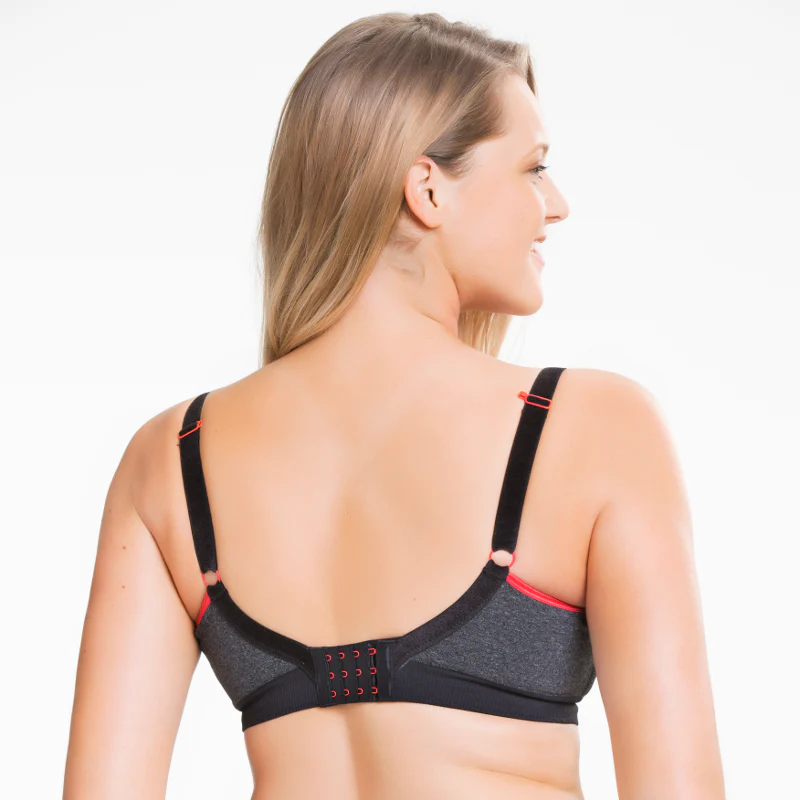 Sugar Candy Crush Charcoal Grey Seamless Nursing Sleep Bra - Cake - Image 5