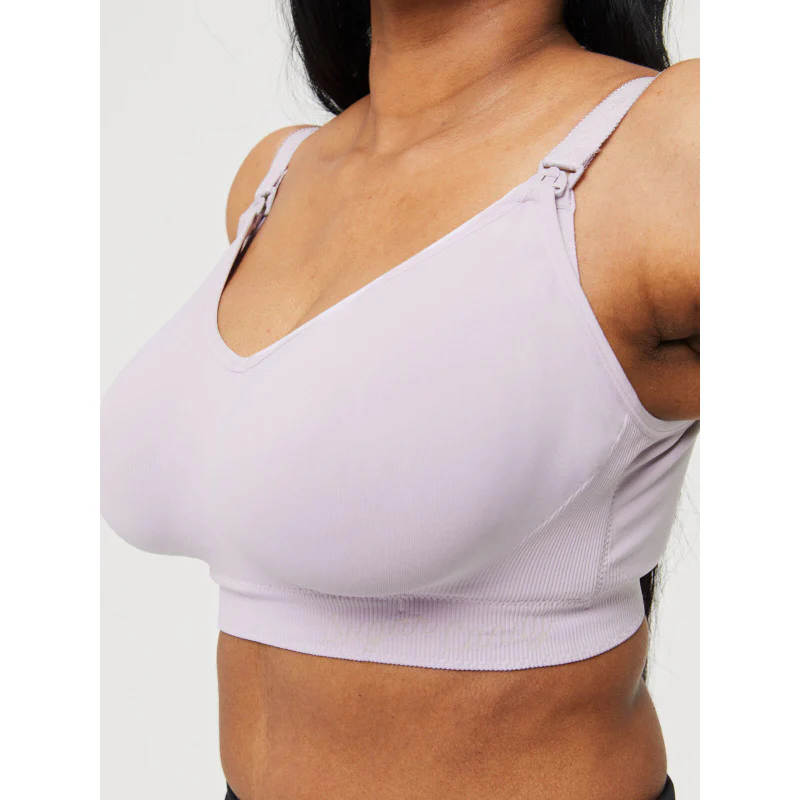 Sugar Candy Lavender Purple Full Bust Seamless Nursing Bra - Cake