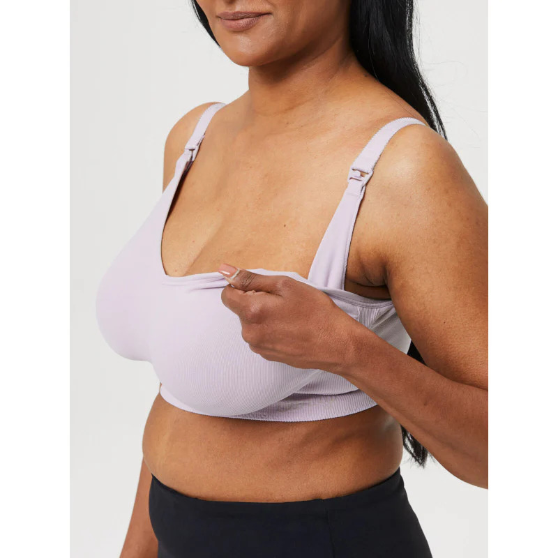 Sugar Candy Lavender Purple Full Bust Seamless Nursing Bra - Cake - Image 4