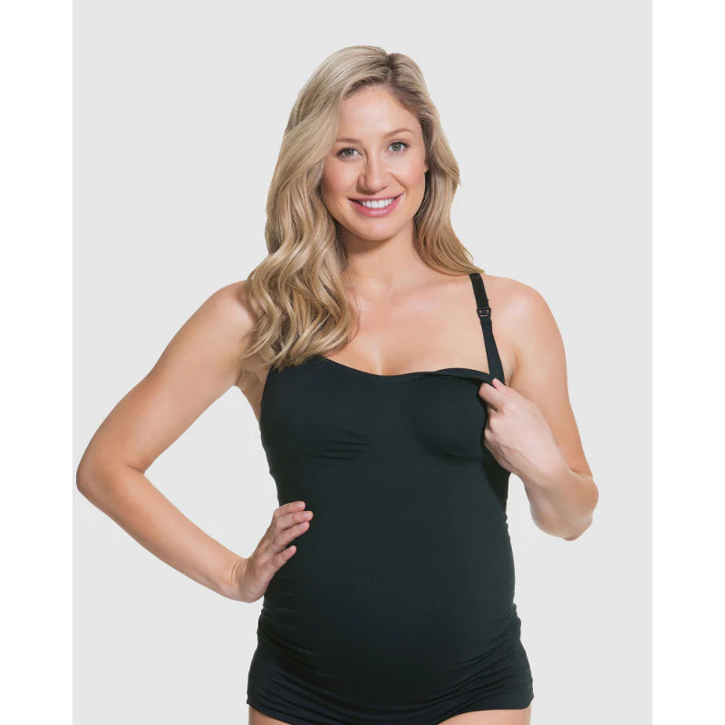 Toffee Nursing Tank Top Black - Cake - Image 3