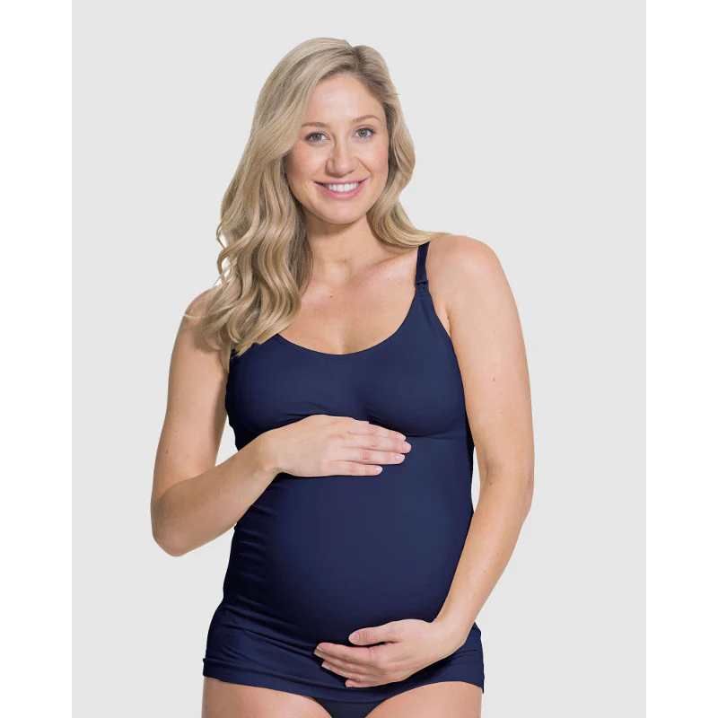 Toffee Nursing Tank Top Blue - Cake - Image 2