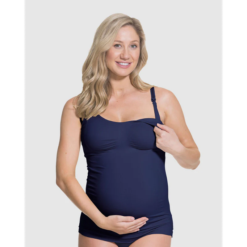 Toffee Nursing Tank Top Blue - Cake - Image 3