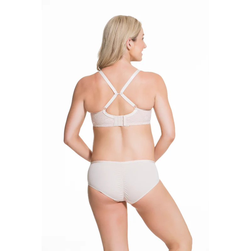 Waffles Flexi Wire Contour Nursing Bra Nude - Cake - Image 6