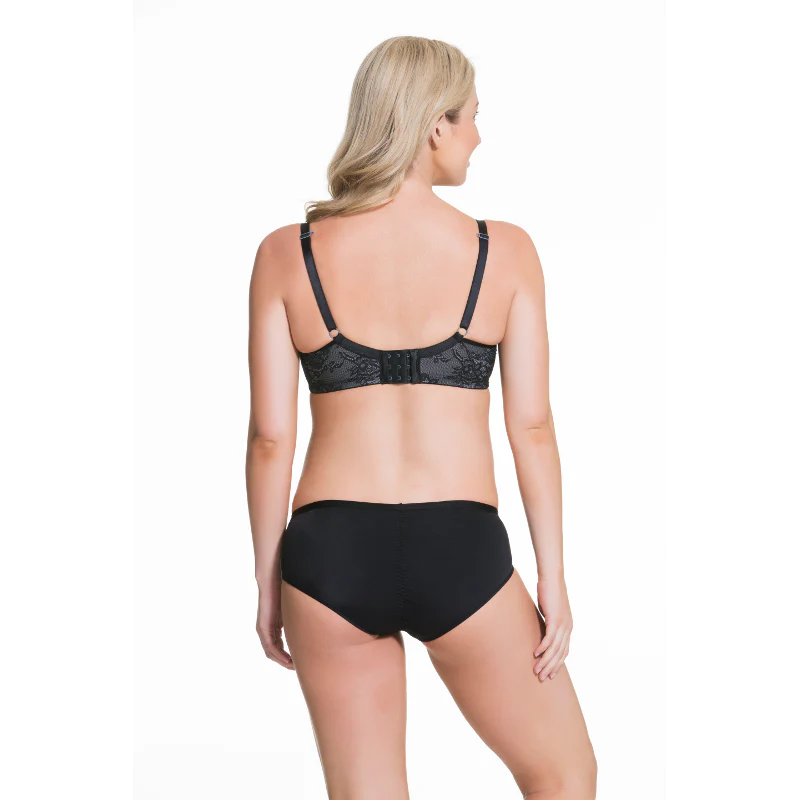 Waffles Flexi Wire Contour Nursing Bra Black - Cake - Image 5