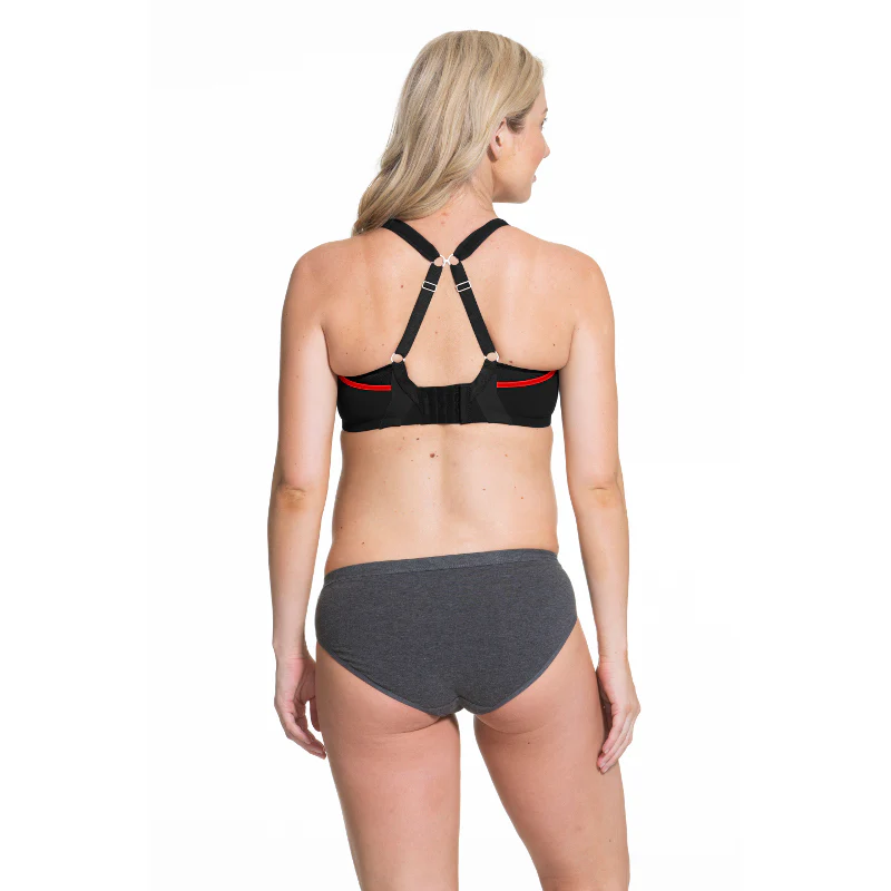 Zest Nursing Maternity Sports Bra Black - Cake - Image 4