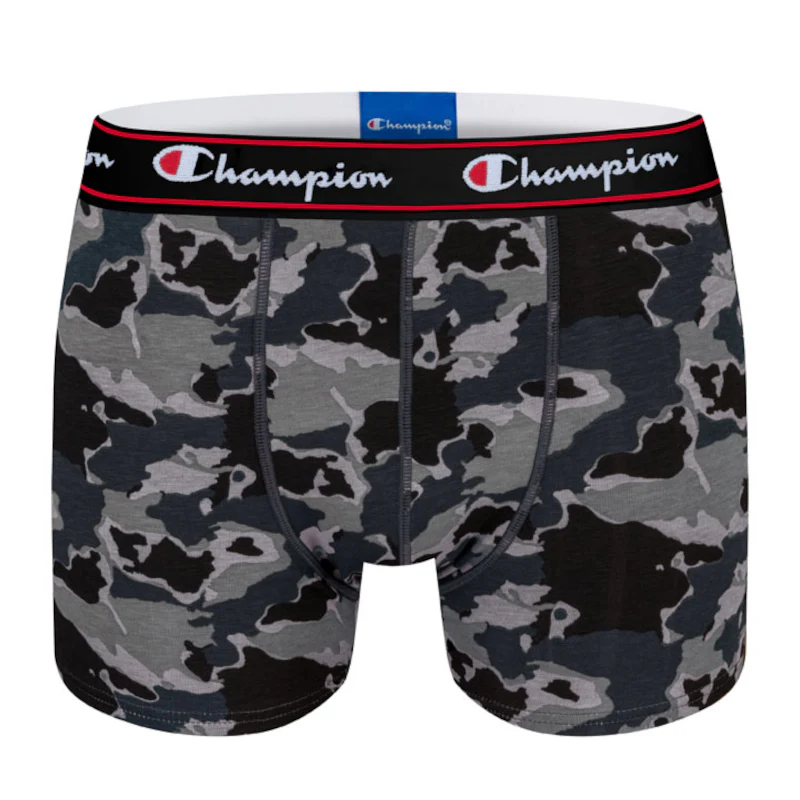 Men's Rochester Boxer Short Briefs Black Camo - Champion