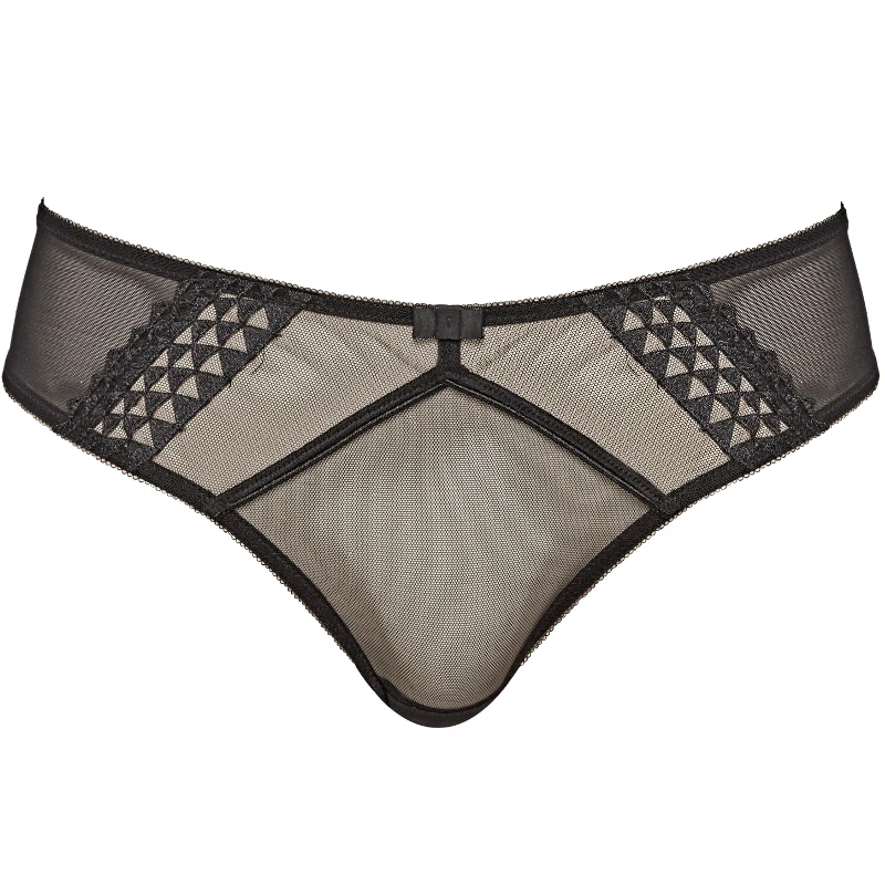Asher Black Brief Panty - Cleo