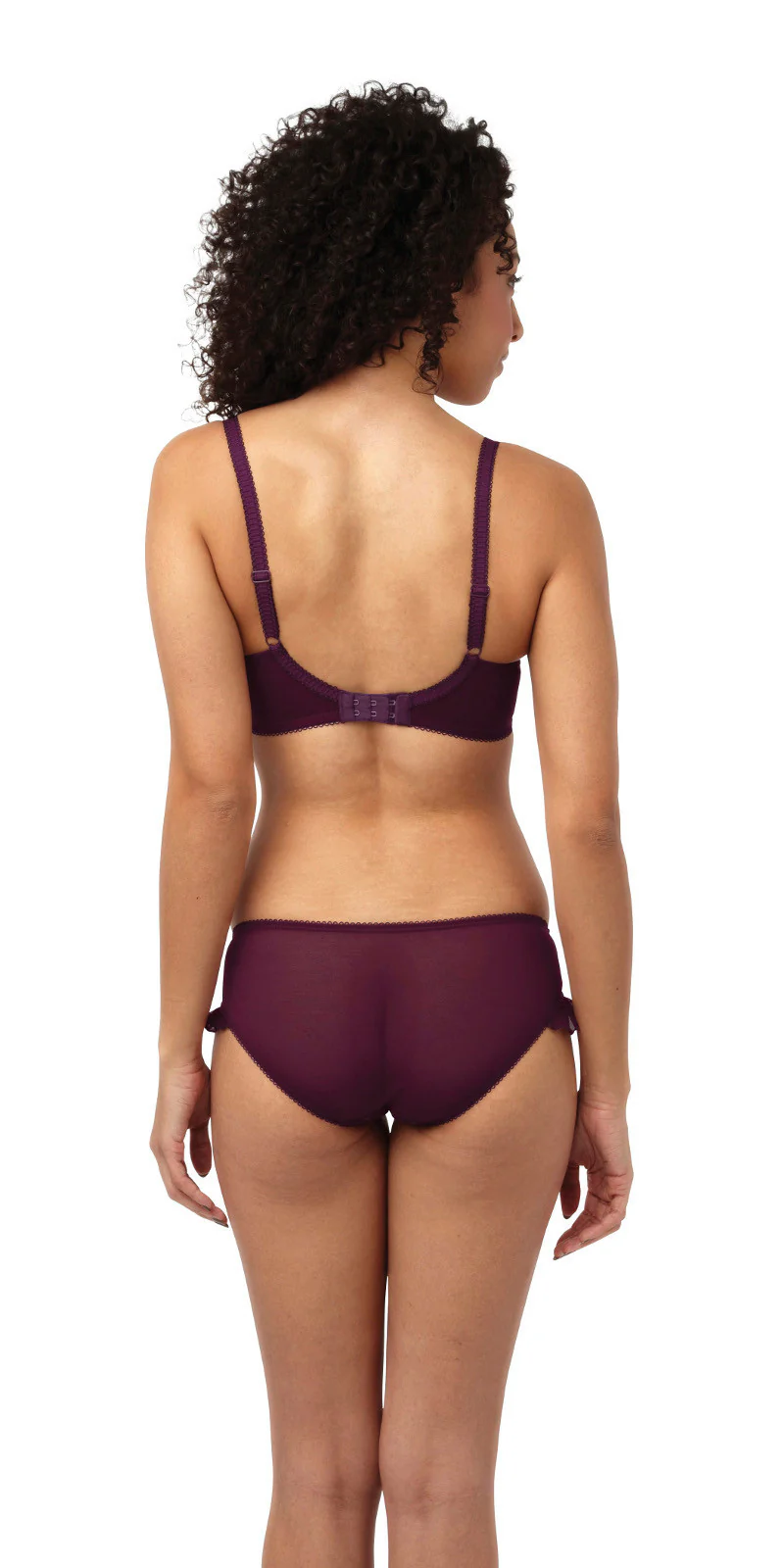 Marcie Burgundy Purple Balconette Bra - Cleo - Image 4
