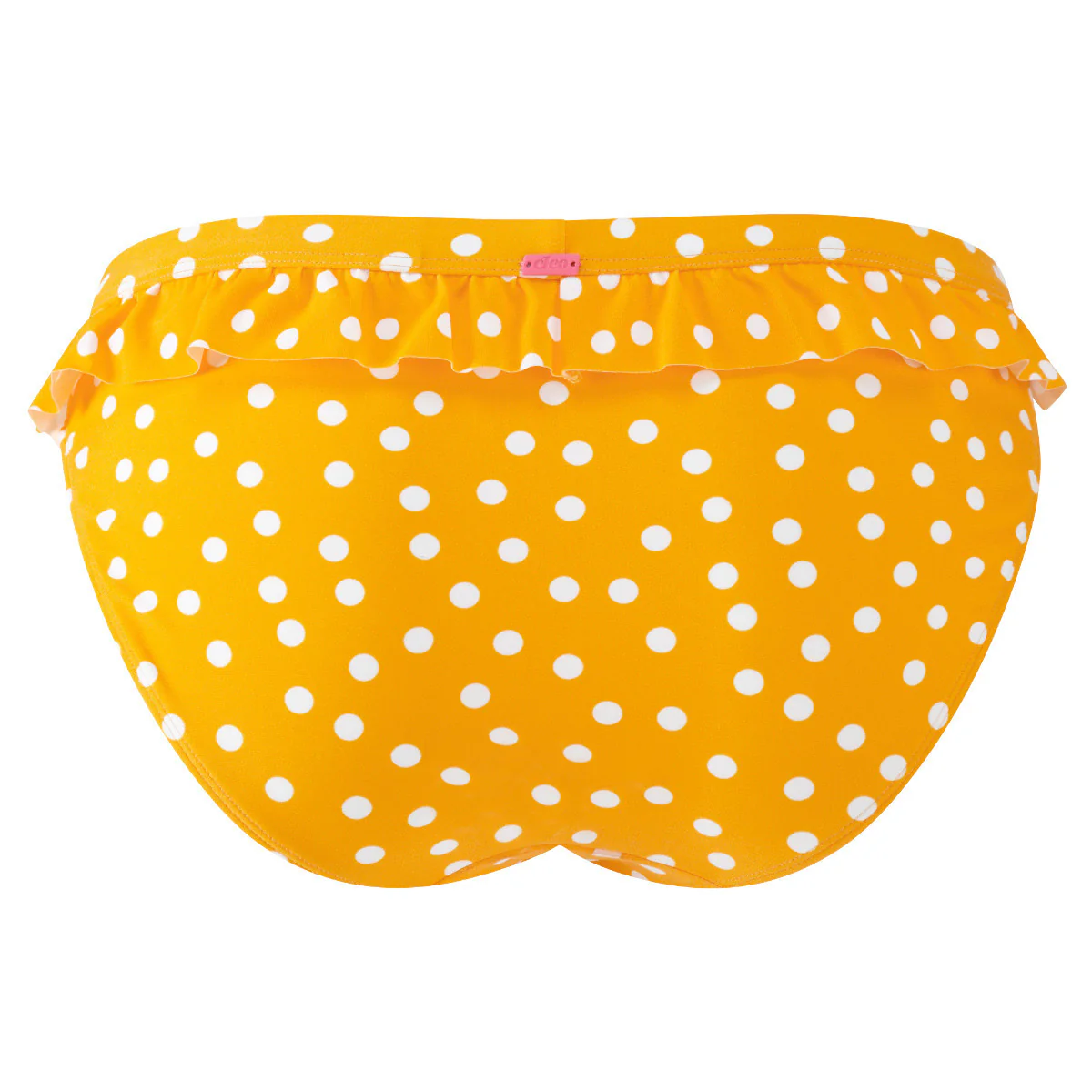 Betty Yellow Spot Frill Bikini Brief - Cleo Swim - Image 2