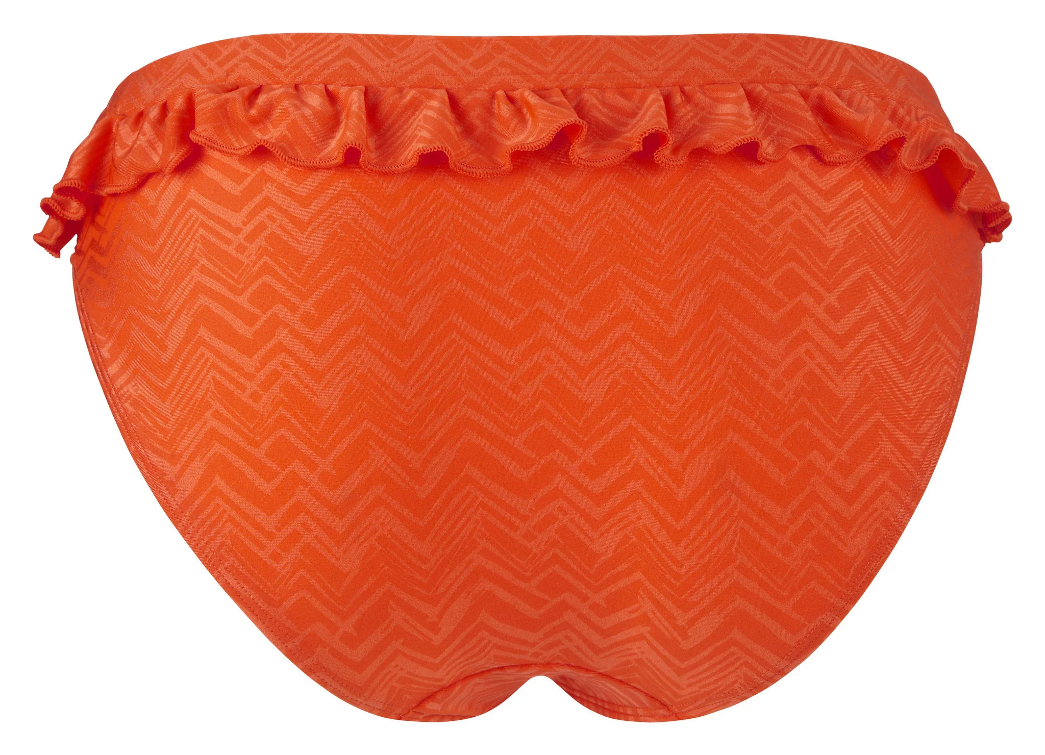 Rita Orange Frilled Bikini Brief - Cleo Swim - Image 2