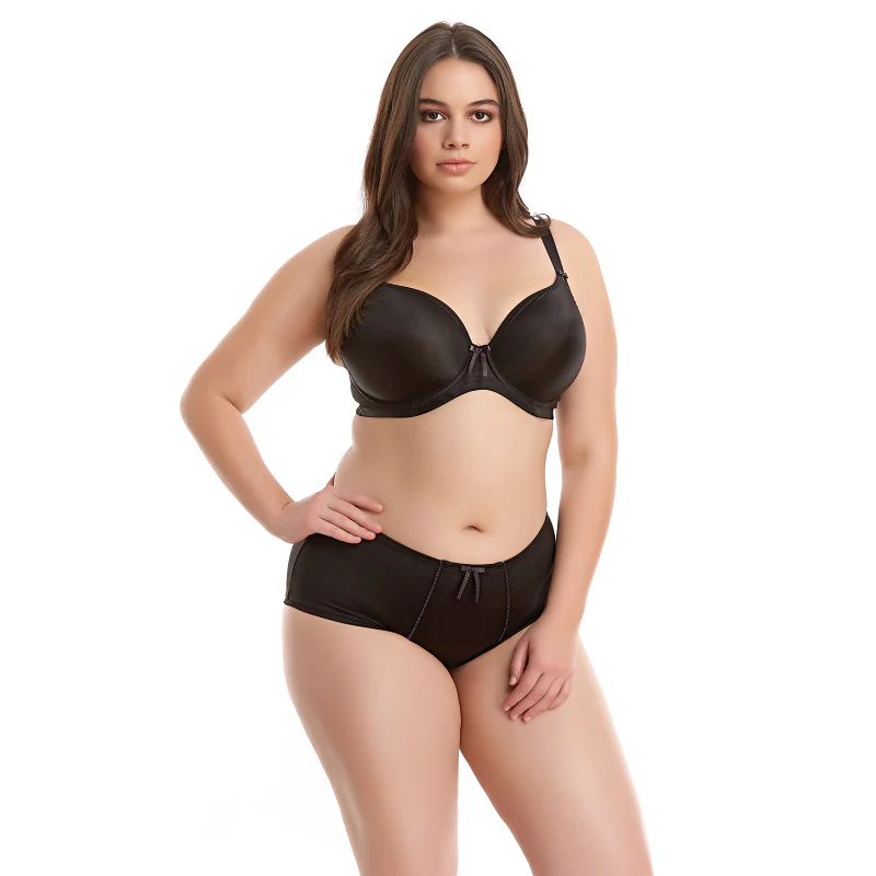 Bijou Banded Moulded Bra Black - Elomi - Image 2