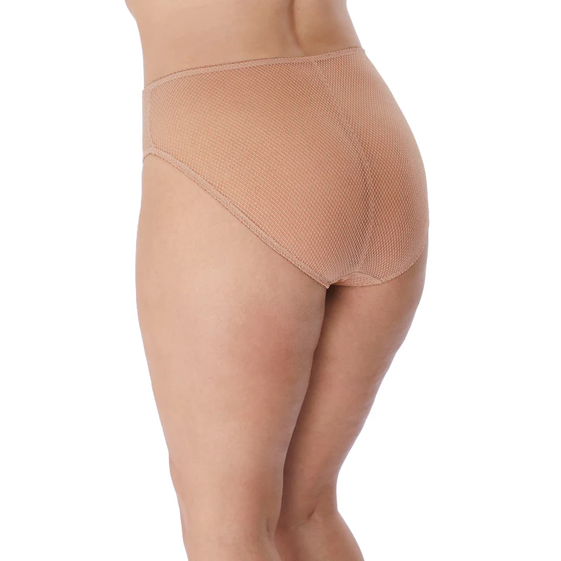 Charley High Leg Brief Fawn Nude - Elomi - Image 2