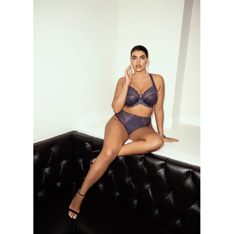 Charley High Leg Brief Storm Grey - Elomi - Image 5