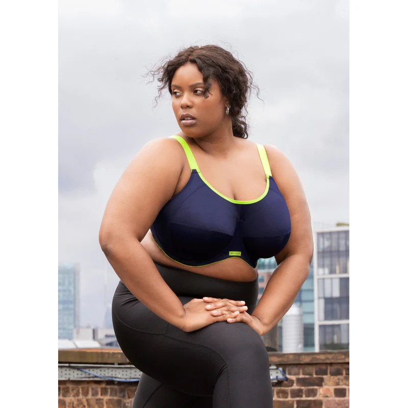 Energise Sports Bra Underwired Navy Blue - Elomi - Image 5