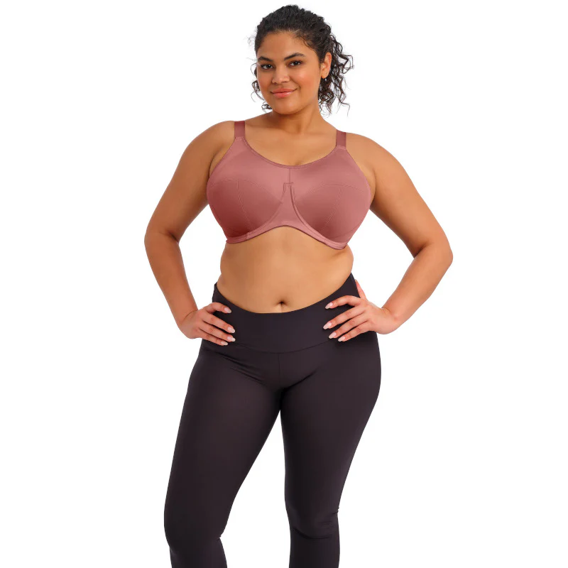 Energise Sports Bra Underwired Rosewood - Elomi - Image 2