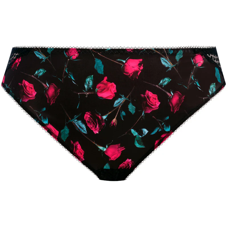 Lucie Brazilian Brief Rock N Rose Print - Elomi