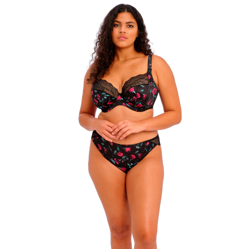 Lucie Brazilian Brief Rock N Rose Print - Elomi - Image 3