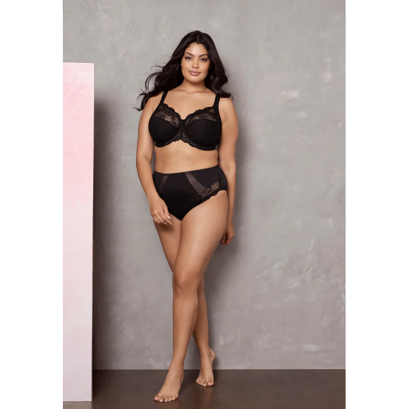 Meredith Black Banded Stretch Bra - Elomi - Image 4