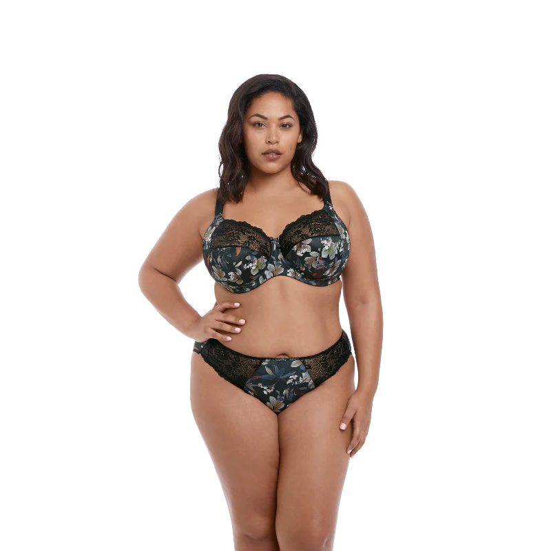 Morgan Brief Midnight Garden Black Floral - Elomi - Image 3