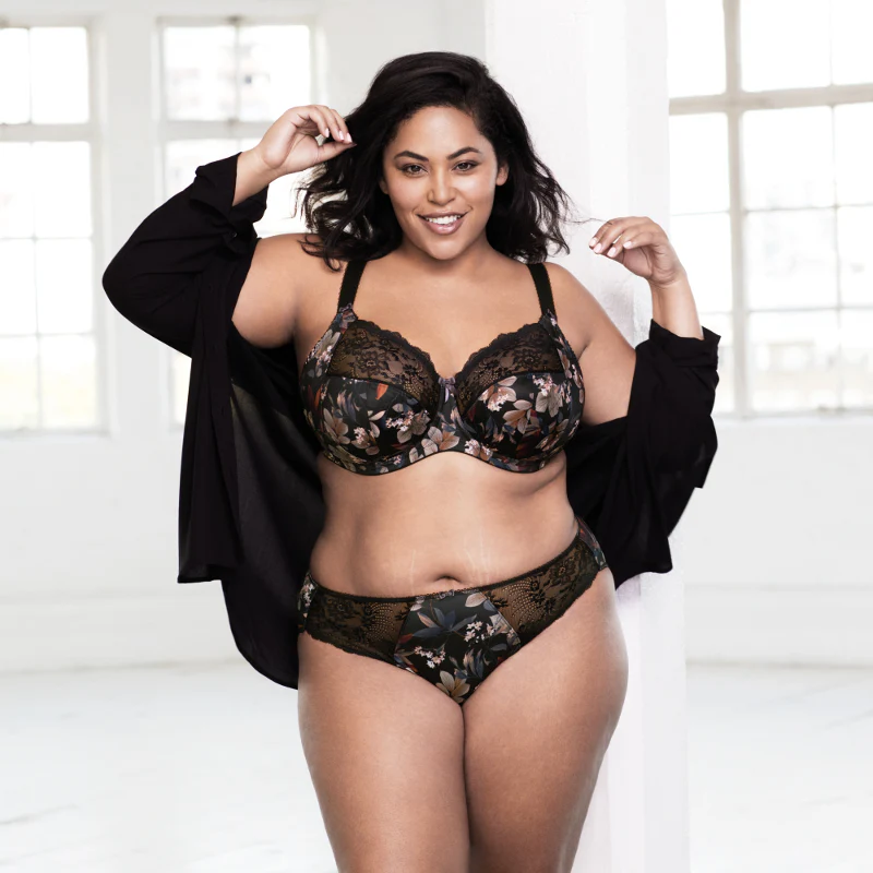 Morgan Brief Midnight Garden Black Floral - Elomi - Image 4
