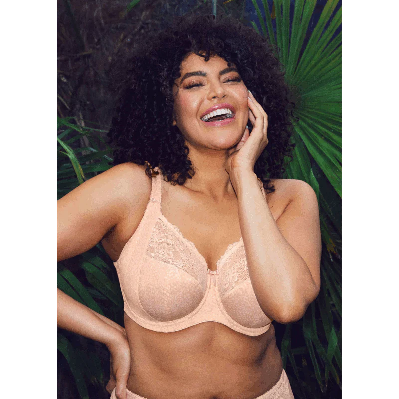 Morgan Side Support Banded Bra Cameo Rose Pink - Elomi - Image 5