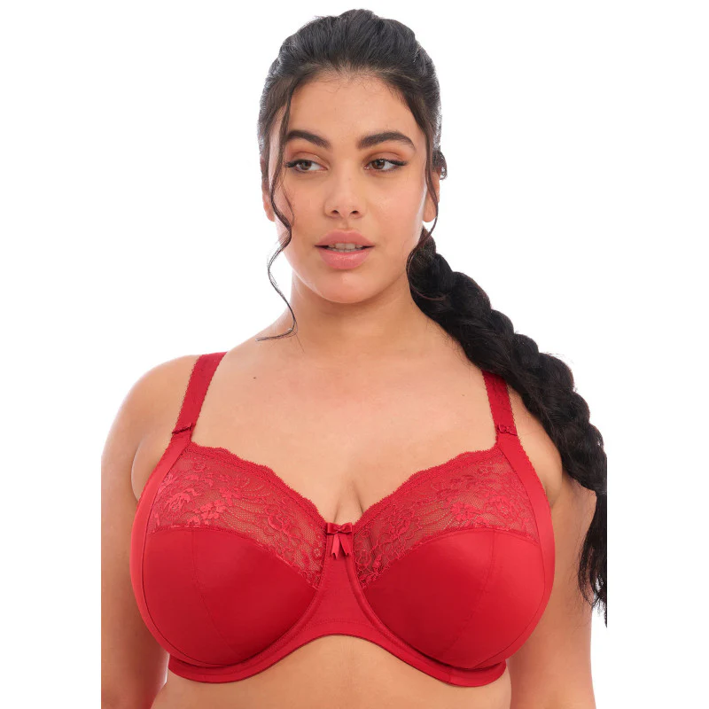 Morgan Side Support Banded Bra Red - Elomi - Image 2
