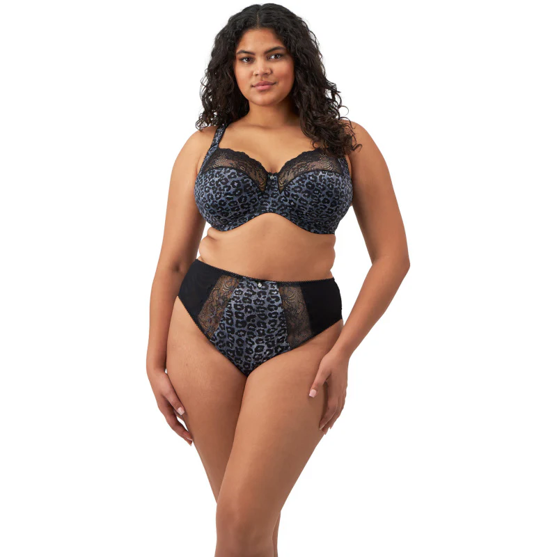 Morgan High Leg Brief Snow Leopard - Elomi - Image 3