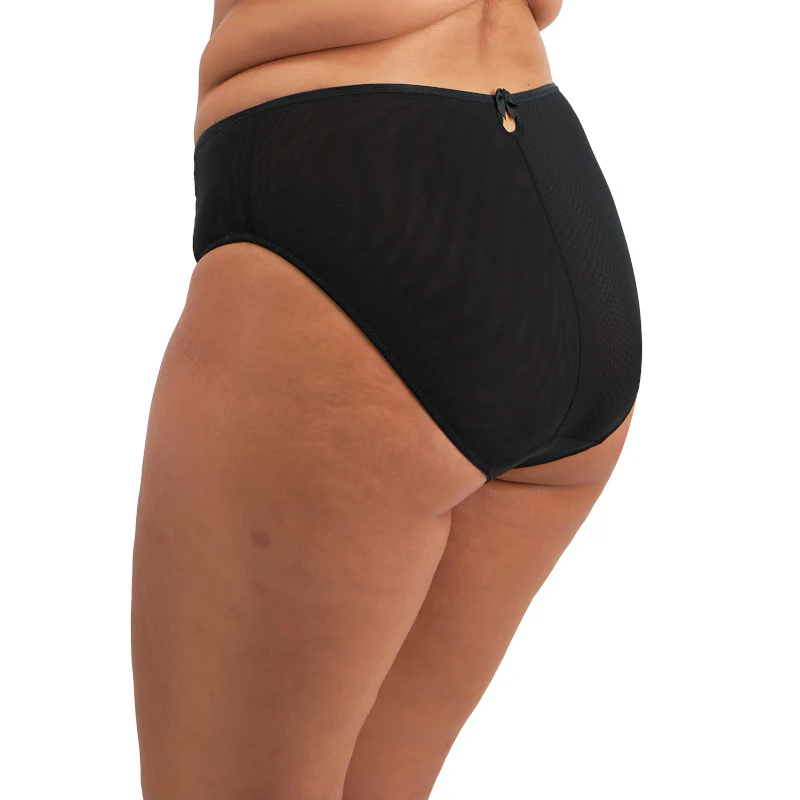 Teagan High Leg Brief Underwear Black/Almond - Elomi - Image 2