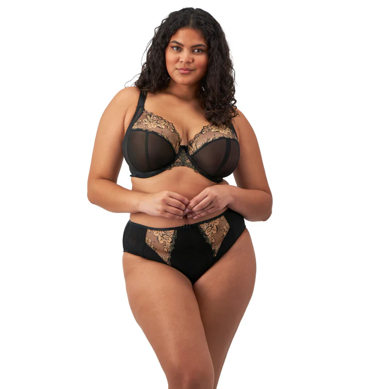 Teagan Plunge Bra Black/Almond - Elomi - Image 2