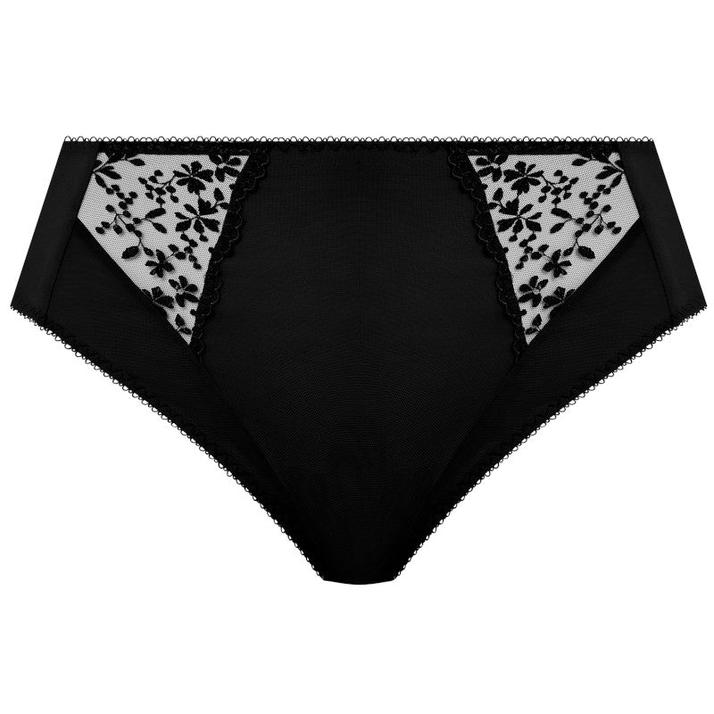 Zarla High Leg Brief Black - Elomi