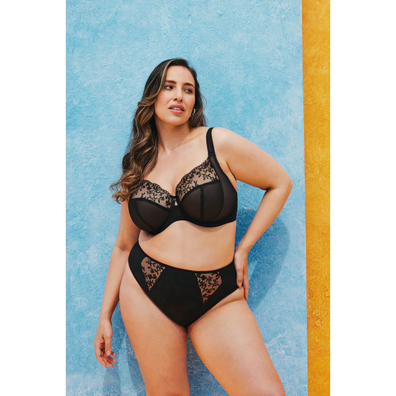 Zarla Side Support Underwired Bra Black - Elomi - Image 6