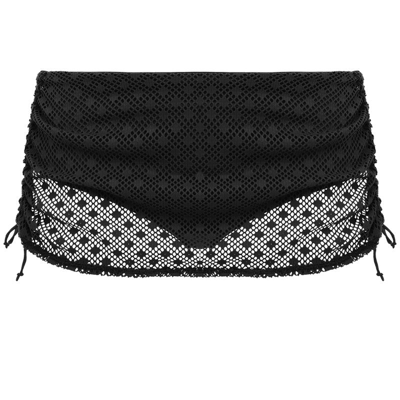Bazaruto Adjustable Skirted Bikini Brief Black - Elomi Swim