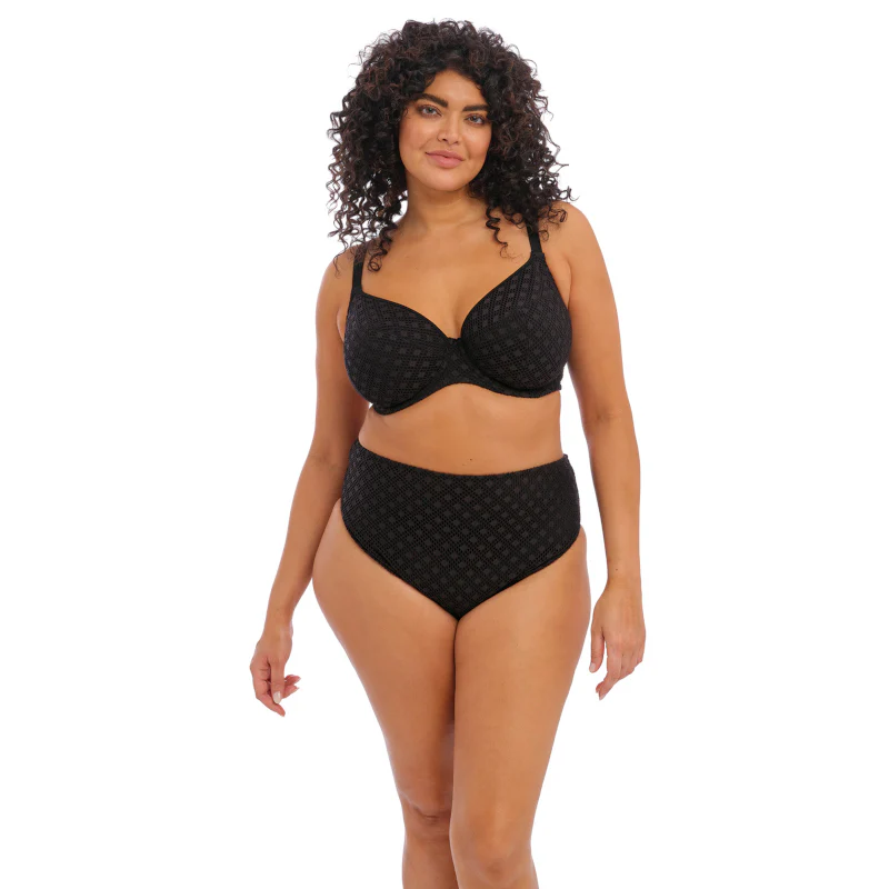 Bazaruto Mid Rise Bikini Brief Black - Elomi Swim - Image 3