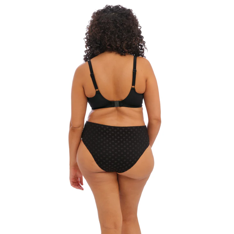 Bazaruto Mid Rise Bikini Brief Black - Elomi Swim - Image 4