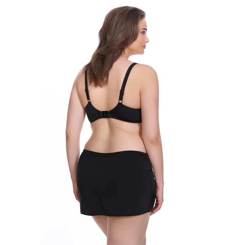 Essentials Black Wrap Skirted Brief - Elomi Swim - Image 4