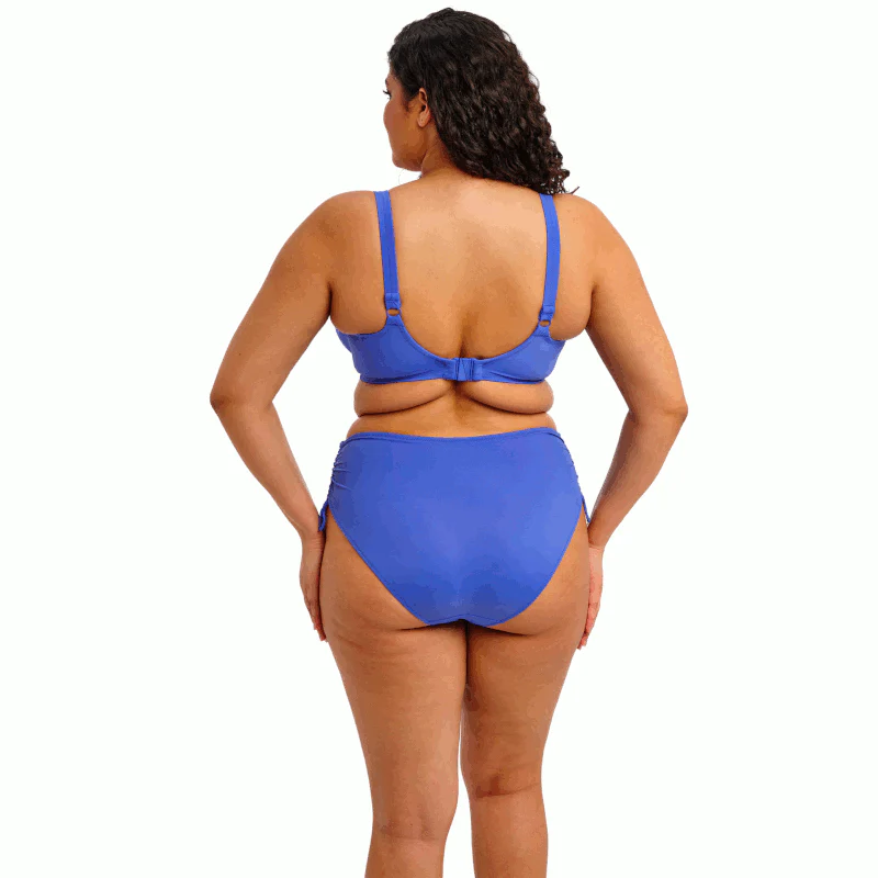 Plain Sailing Adjustable Side Bikini Brief Azure Blue - Elomi Swim - Image 4