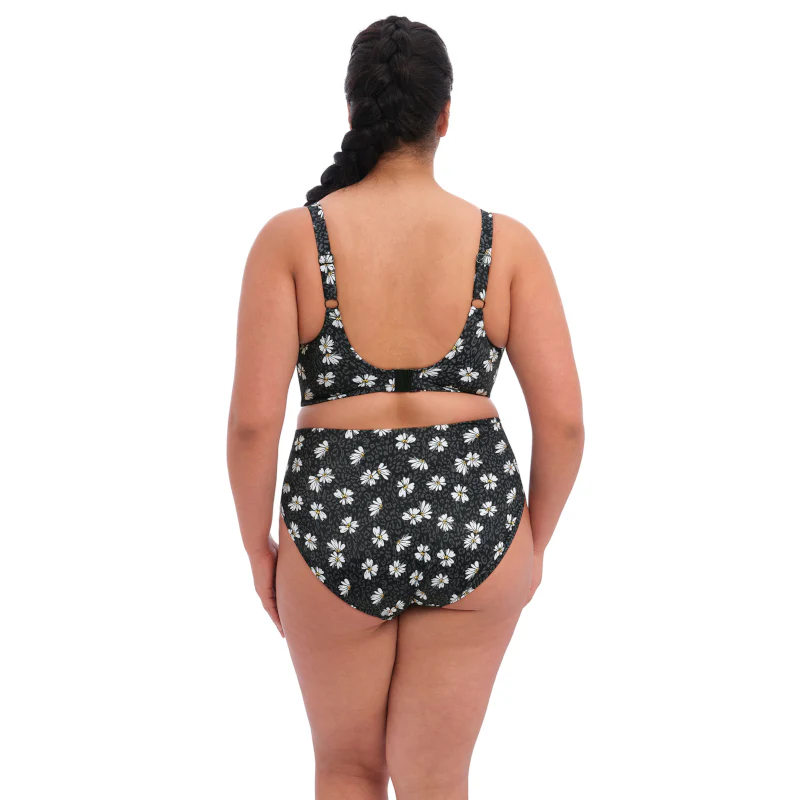 Plain Sailing Bikini Brief Black Daisy Print - Elomi Swim - Image 4