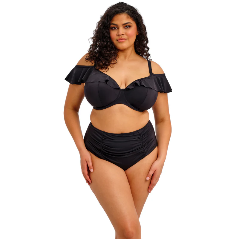 Plain Sailing Full Bikini Brief Black - Elomi Swim - Image 3